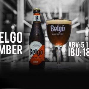 Bia Belgo - Amber 5,1% – Chai 330ml
