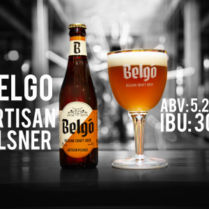 Bia Belgo - Artisan Pilsner 5,2% – Chai 330ml