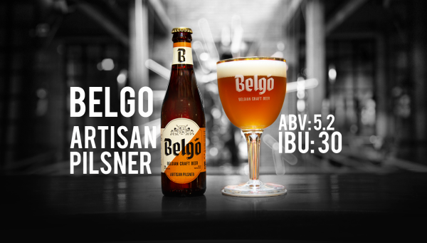 Bia Belgo - Artisan Pilsner 5,2% – Chai 330ml