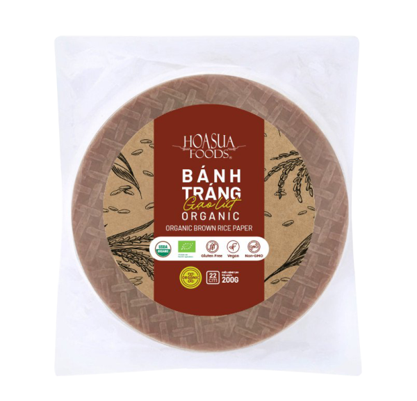 Bánh Tráng Gạo Lứt Hữu Cơ Hoa Sữa (200g x 10)